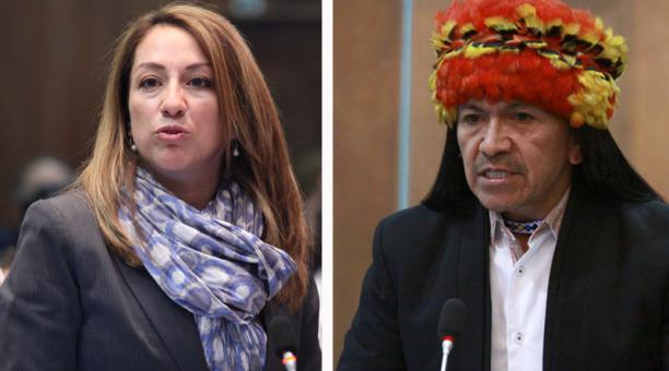 Los asambleístas Soledad Buendía y Carlos Viteri Gualinga solicitaron asilo a la Embajada de Ecuador en México el 14 de octubre del 2019. Fotos: Flickr Asamblea Nacional