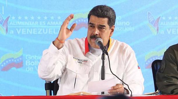 Nicolás Maduro aseguró que el modelo capitalista y la desigualdad generada por medidas impuestas por el FMI son los verdaderos detonantes de las protestas. Foto: AFP