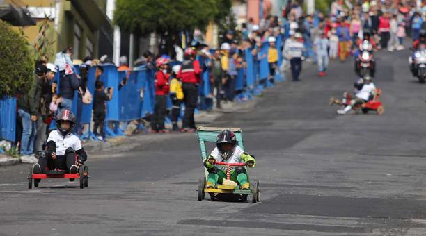Este 2019 habrá cinco carreras de coches de madera, a cargo del Municipio de Quito. Foto: archivo / ÚN