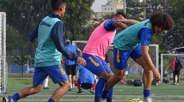 Los jugadores del Quito durante una práctica. Foto: Twitter Deportivo Quito