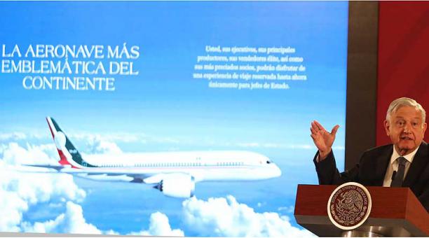 La rifa de la aeronave es una de las cinco opciones que tiene el gobierno de Manuel López Obrador, en un intento desesperado por vender el avión oficial utilizado por el expresidente Enrique Peña Nieto. Foto: EFE