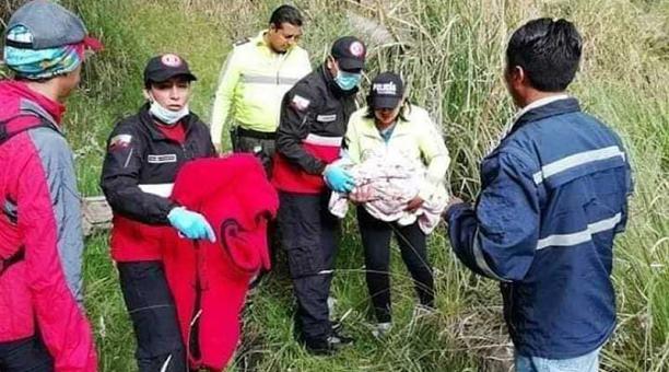 La bebé fue rescatada el domingo 19 de enero del 2020, pero falleció. Foto: cortesía Policía Nacional