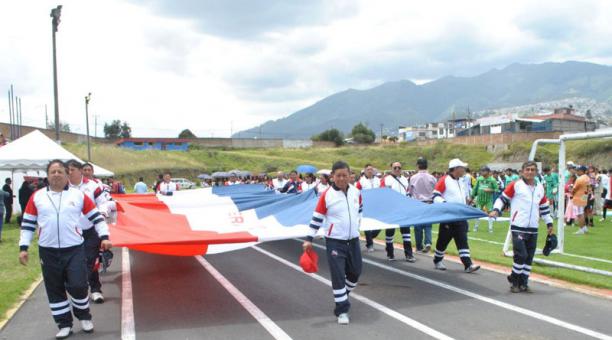 Inauguración del Campeonato de Campeones. Foto: Federación de Ligas barriales de Quito