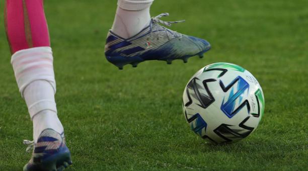 In this file photo taken on March 7, 2020 a detailed view of a MLS soccer ball at Audi Field in Washington, DC.   FC Dallas were withdrawn from Major League Soccer's restart tournament on June 6 after 11 members of the franchise tested positive for COVID