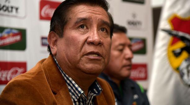 César Salinas, presidente de la Federación Boliviana de Fútbol, falleció el 19 de julio del 2020. Foto de la cuenta Twitter @EstadisticoBo
