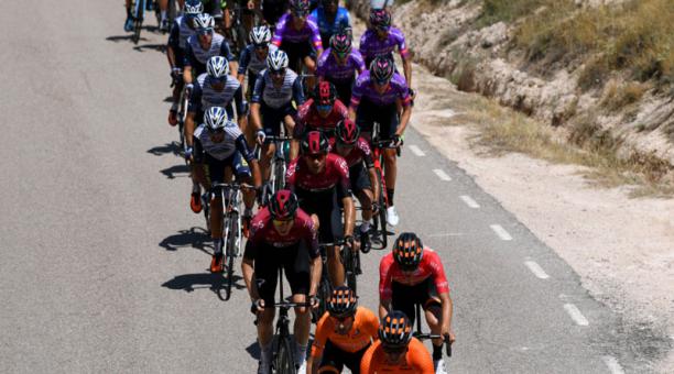 La cuarta etapa de la Vuelta a Burgos se realizó este 31 de julio del 2020. Foto de la cuenta Twitter @TeamINEOS