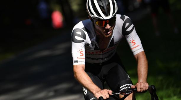 El suizo Marc Hirschi, del Team Sunweb, ganador en la etapa 12 del Tour de Francia. Foto: AFP