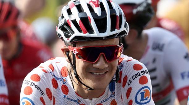 Richard Carapaz comandará el equipo ecuatoriano en el Mundial de Ciclismo de Ímola. Foto: AFP