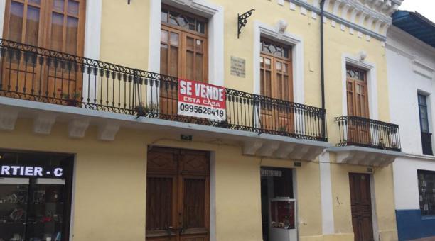 La casa donde vivió Manuela está en García Moreno, entre Olmedo y Manabí. Foto: Betty Beltrán / ÚN