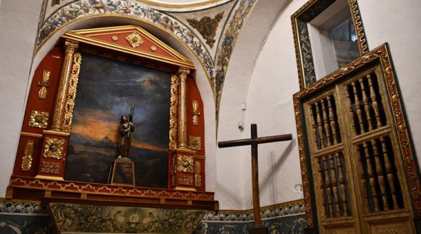 La Capilla de Jesús del Gran Poder, en San Francisco, fue restaurada. Foto: Cortesía Municipio de Quito