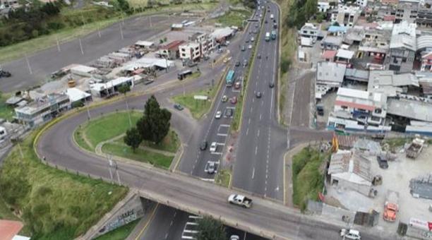 Tramo. El Trébol-Peaje de la autopista. Foto: Prefectura Pichincha