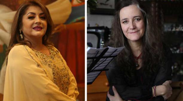 Las cantantes Paulina Tamayo y Margarita Laso participarán en el Festival del Pasillo por fiestas de Quito, este 2 de diciembre del 2021. Fotos: Archivo/ ÚN