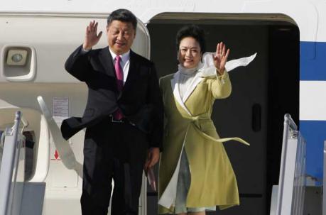 El presidente Xi Jinping a su llegada al Ecuador. Foto: Patricio Terán / ÚN