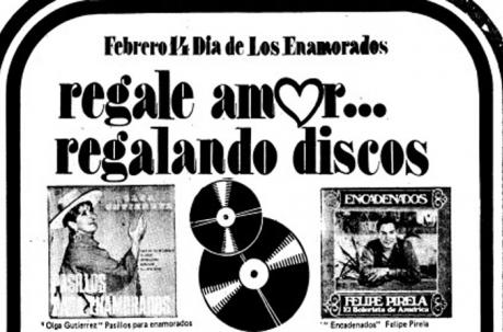 Los discos eran los regalos favoritos de los románticos en 1977. Foto: Tomada del archivo de EL COMERCIO