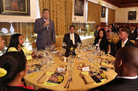 El presidente Rafael Correa recibió a Barcelona en el Palacio de Carondelet. Foto: Flickr de la Presidencia