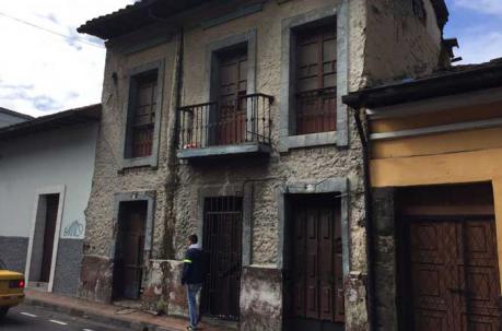 La vivienda se encuentra en la calle Mazo en el  Centro de Quito. Foto: Eduardo Terán / ÚN