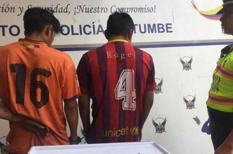 Dos individuos fueron detenidos tras supuestamente haber intentado robar en Guamaní. Foto: Paúl Rivas / ÚN
