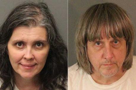 Louise Anna Turpin, de 49, y David Allen Turpin, de 57 años, fueron arrestados bajo sospecha de tortura. Foto: AFP