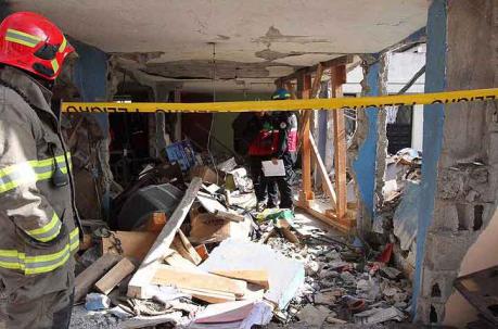 La explosión en la ciudadela Ibarra afectó a ocho viviendas. Foto: Eduardo Terán / ÚN