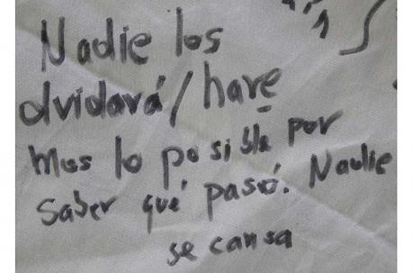 Mensaje para los chicos. Foto: Diego Pallero / ÚN