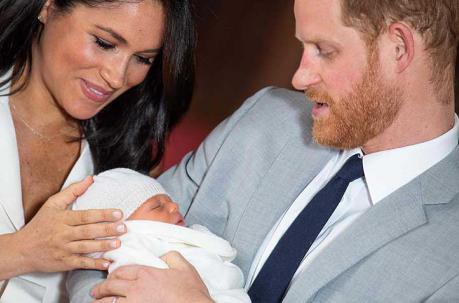 La pareja real no reveló el nombre del bebé, que nació la madrugada del lunes 6 de mayo. Foto: AFP