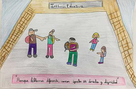 El dibujo de Orlando Joao Iza Olguín, de 7 años, fue el ganador. Foto: ÚN
