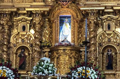 La imagen original de la Virgen de El Quinche tiene 417 años.