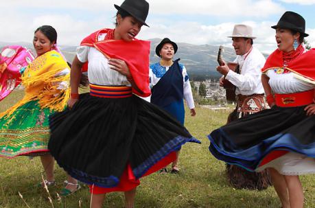El Inti Raymi, parte de la tradición cayambi.