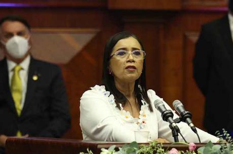 Guadalupe Llori, presidenta de la Asamblea. Foto: cortesía de la Asamblea Nacional