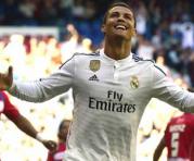 El portugu&eacute;s Cristiano Ronaldo festej&oacute; cinco goles. Lo hizo con su tradicional grito: Â¡S&iacute;&iacute;&iacute;&iacute;! Foto: Fernando Alvarado &#47; EFE