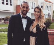 Foto: Tomada de la cuenta de instagram de Giuli Cunha Hernán Barcos y su novia.