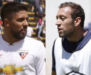 Ramón Arias (izq.) y Brahian Alemán, jugadores uruguayos que militan en Peñarol de Uruguay Gimnasia de la Plata.- Fotos: Archivo