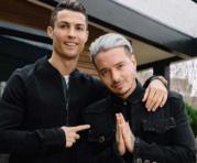 El cantante reguetonero J. Balvin junto a Cristiano Ronaldo. Foto: Instagram jbalvin