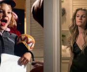 Drew Barrymore en la cinta ET (izq.) y en la serie de Netflix 'Santa Clarita Diet'. Fotos: IMDB