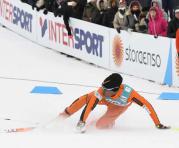 Adrián Solano, de 22 años, pudo competir en el Mundial de Esquí Nóridco de Lahti, en Finlandia. Foto: AFP