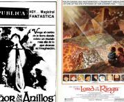 El afiche promocional de la película animada de El señor de los Anillos que se vio en Quito en 1980. Foto: Archivo EL COMERCIO