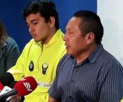 La noche del domingo 30 de abril del 2017, Anthony Zambrano fue entregado a sus padres en Quito. Cortesía / Dinased