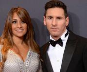 Antonella Roccuzzo y su novio Lionel Messi. Foto: TOmado del portal Hola.coma