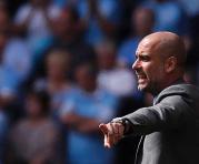 Pep Guardiola dirigiendo al Manchester City. Foto: AFP