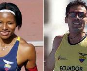 Ángela Tenorio y Byron Piedra obtienen oro en el Sudamericano de Atletismo. Fotos: @DeporteEc