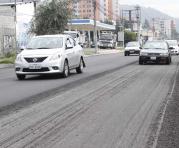 El asfaltado de la avenida estaé en el 75%. Foto: Eduardo Terán / ÚN