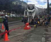 Las obras de ingeniería forman parte de la construcción del Metro de Quito. Foto: Paúl Rivas / ÚN