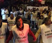Cerca de 700 moradores de San José de El Condado protestaron contra el Quito Cables. Foto: Eduardo Terán / ÚN
