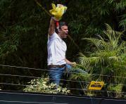 Leopoldo Lopez salió de la cárcel en Venezuela. Foto: AFP