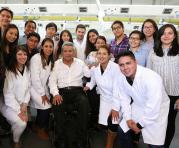 El presidente Lenín Moreno se reunión con los estudiantes de la Universidad Yachay-Tech. Foto: Cortesía Presidencia