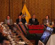 Gabinete ampliado realizado en el salón de los presidentes en Carondelet. Foto: Patricio Terán / ÚN
