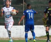 Jairon Bonett le anotó al Emelec, en un partido en Santo Domingo.