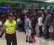 Desde el mediodía de este miércoles 1 de noviembre ya se observó una importante presencia de usuarios en la terminal Quitumbe. Foto: Eduardo Terán / ÚN