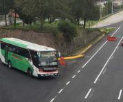 Habilitación de la reforma geométrica del puente 8 o puente de Conocoto en la autopista General Rumiñahui. Foto: Paúl Rivas / ÚN