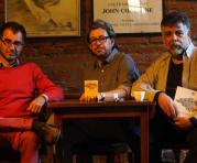Autores del libro 25 años del Pobre Diablo, En la foto Juan Barragan, Rafael Barriga y Pepe Avilés